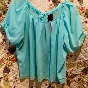 Moon collection mint green tie back top